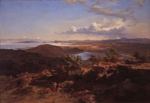 Valle de México desde el cerro de Santa Isabel     